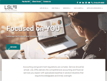 Tablet Screenshot of lslcpas.com